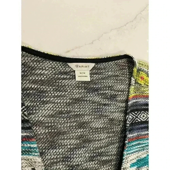 Ariat Cardigan Women’s Medium Joshua Tree Vest Serape Aztec Knit Open Front - Picture 3 of 5